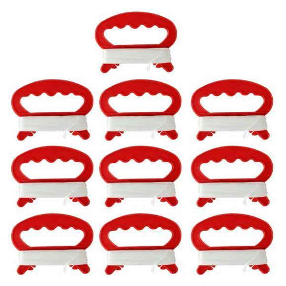 2x 10 Unids Reel Winder Reel de Bobinado ABS MANGE HANDEJO TITULAR de CADENA TE con LÍNEA de 30M LÍNEA de JUEGOS de JUGUETE ACCESORIOS CUTICAT Mango de kite con línea