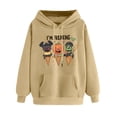 thumbnail image 5 of Turilly Hoodies for Women Daily Hooded Sweatshirt Long Sleeve Casual Pocket Pullover Shirt Blouse, 5 of 5