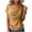 Khaki, variant on Staron Women's Casual Solid Color Pleated Short Sleeve Round Neck Blouse Shirts Basic Comfy Relaxed Fashion Top, Green XL