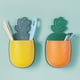 thumbnail image 3 of PP Piña Storage Rack Montado en pared Autoadhesivo Punch-Free Bracket Casa interior Cocina Cuarto de baño Organizador decorativo Oragne Guardurnaity HA012078-03, 3 of 7