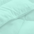 thumbnail image 5 of 5 Piece Luxury Long Box Pattern Comforter By D.N.G. BEDDINGS Set Premium Super Soft, All Season, 800 Thread Count, 100% Egyptian Cotton, Full/Queen Size Aqua Blue Color, 5 of 5
