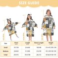 thumbnail image 3 of joogoo Wearable Blanket Hoodie for Kids Cute Cat Face Flannel Oversized Sweatshirt 3-14 Years M, 3 of 7