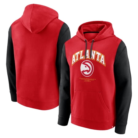 Men s Fanatics Red Atlanta Hawks Scorer Pullover Hoodie