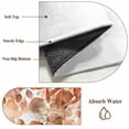 thumbnail image 6 of Burnt Orange Botanical Round Area Rug 4 FT, Non Slip Indoor Outdoor Rug, Eucalyptus Leaves Pastoral Floral Washable Soft Circular Carpet Non-Shedding Floor Mat for Coffee Table Nursery Foyer Balcony, 6 of 8