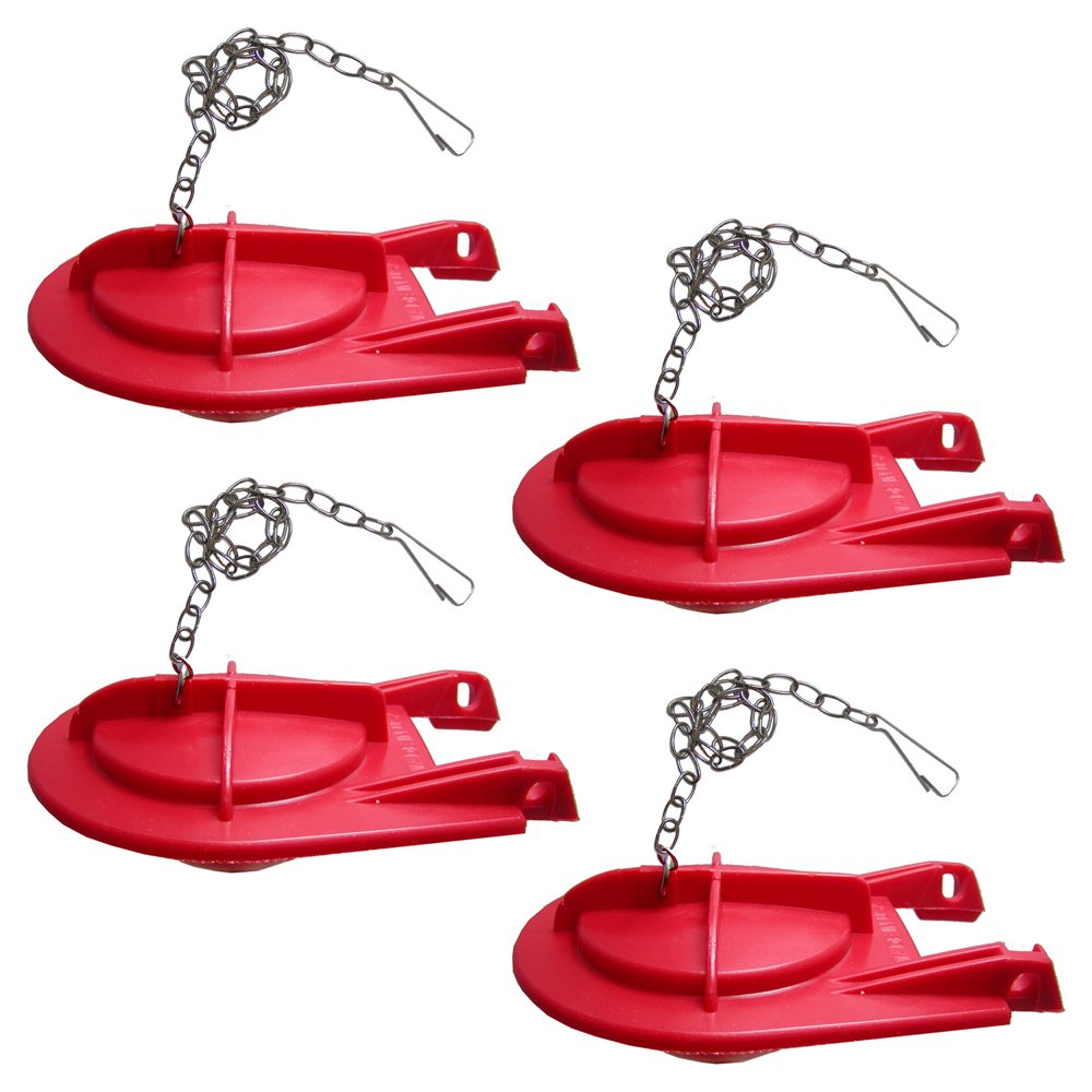 4 Pack of FlushLine Replacement Kohler Cimarron Toilet Flappers