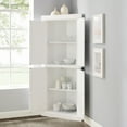 thumbnail image 2 of Tall Corner Pantry Cabinet - White Kitchen Storage, Stackable Modular Pantry, Space-Saving Cabinet Organizer, 2 of 5