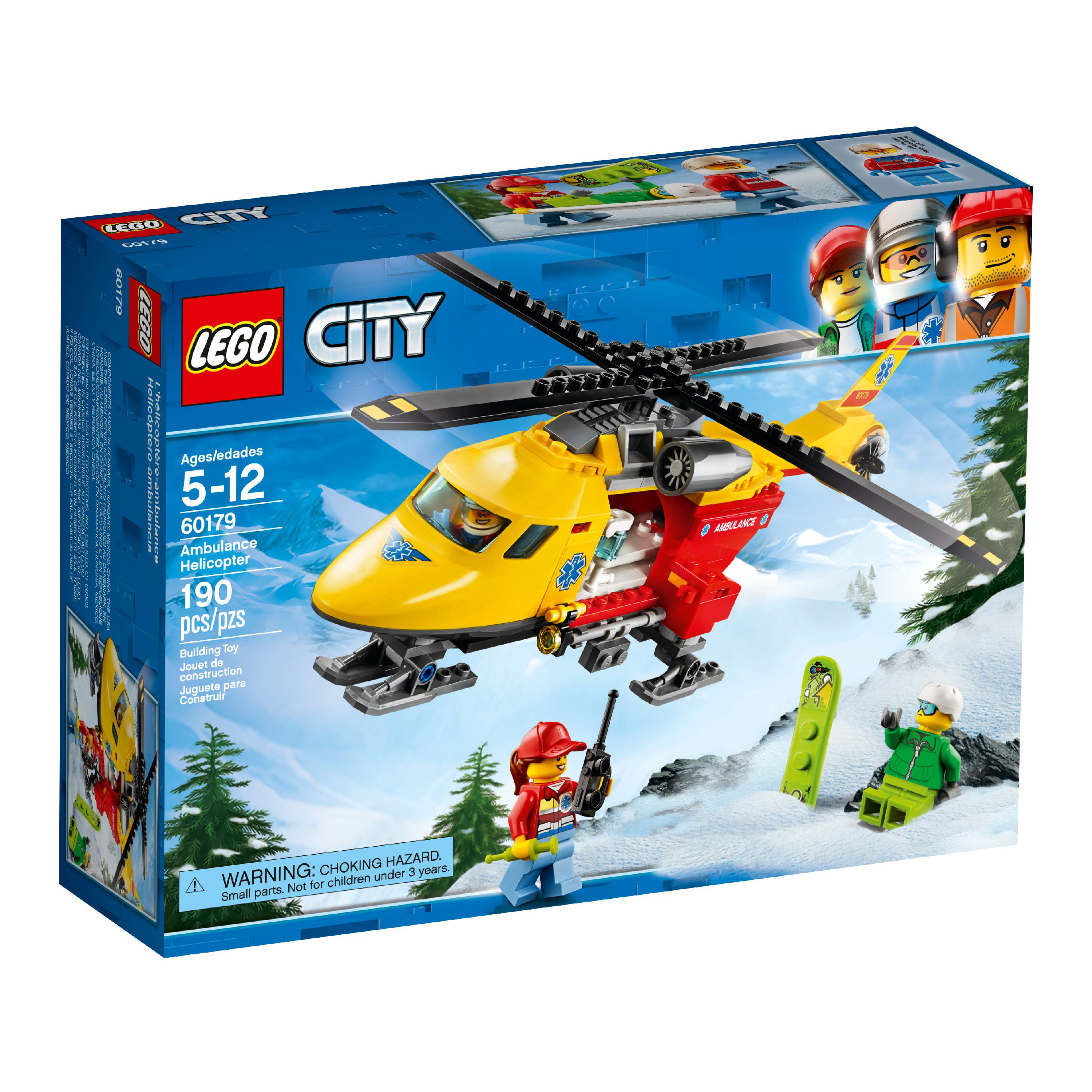 uddrag peber Stor mængde LEGO City Great Vehicles Ambulance Helicopter 60179 - Walmart.com