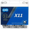 thumbnail image 1 of Cadena para bicicleta KMC X11 de 11 velocidades, 114 eslabones, plata/negro, 1 of 6