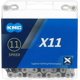 thumbnail image 1 of Cadena para bicicleta KMC X11 de 11 velocidades, 114 eslabones, plata/negro, 1 of 6
