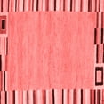 thumbnail image 1 of Ahgly Company Indoor Square Abstract Red Contemporary Area Rugs, 3' Square, 1 of 4