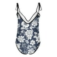 thumbnail image 4 of TrendVibe365 One Piece Swimsuit Women Romper Boyshorts One Shoulder Bathing Suits Modest Hawaiian Beach Floral Retro Vintage Cutout Boyshort Swimwear Sexy Slimming Beachwear, 4 of 4