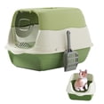 thumbnail image 2 of Fully Enclosed Cat Litter Box Splash-Proof Cat Potty Breathable Removable Kitten Toilet Cat Accessories, 2 of 5