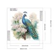 thumbnail image 2 of Pintura de diamante 5D parcial con forma especial, taladro, flor, árbol, pavo real, arte, 30x30cm, 2 of 9