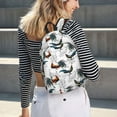 thumbnail image 5 of Rateoe Cool Chicken Pattern Durable Canvas Backpack for Men & Women – Stylish & Lightweight – Adjustable Straps, Multiple Pockets – Fits 15-17 Inch LaptopsSmall, 5 of 5
