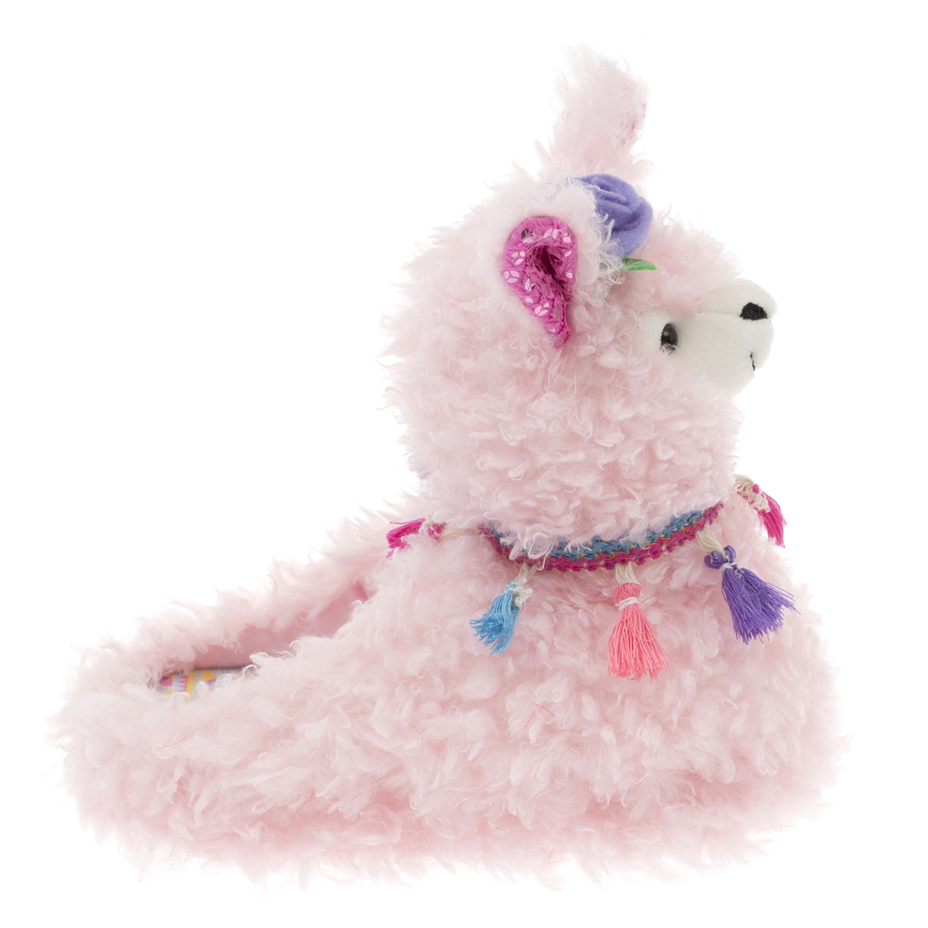 Childrens Girls Llama Slippers 3D Novelty Fluffy Gift