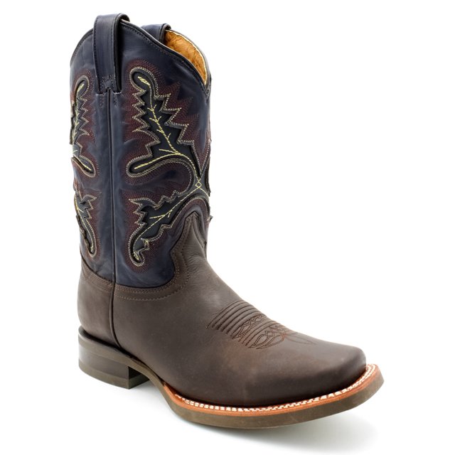 Botas western Exterior Piel Color Café Para Hombre De RBCOLLECTION
