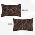 thumbnail image 4 of Naloa Floral Pillowcase, Throw Pillowcase, Wrinkle-Free, Stain-Resistant with Hidden Zipper for Bedroom Sofa - 16"x24", 4 of 9