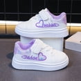 thumbnail image 6 of Dakaela 4-12YGirls Running Shoes Sweet Heart Pattern Soft Breathable Comfortable Casual Flat Fashion Sneakers with Hook and Loop, 6 of 7