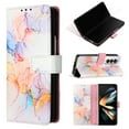 thumbnail image 1 of Luxurious Marble Patterned PU Leather Wallet Case Cover for Samsung Galaxy Z Fold 3/4 - Enhance Your Phone's Style!, 1 of 3