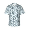 thumbnail image 1 of Balery Nautical Theme Anchors Camisas hawaianas de manga corta para hombre, camisas playeras de corte holgado, camisas de vacaciones con botones,Small, 1 of 7