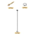 thumbnail image 3 of Uxcell 2 Pack Ceiling Mount Curtain Rod Bracket, 25x500mm Stainless Steel Rod Holders, 3 of 7