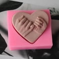 thumbnail image 5 of 3D Love Heart Shaped Silicone Soap Mold DIY Cake Candel Chocolate Soap Mold, 5 of 9