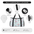 thumbnail image 4 of Fotbe Tropical Flamingo Bolsa de Viaje con Estampado, Bolsa de Fin de Semana para Mujer con Compartimento para Zapatos, Bolsa de Gimnasio con Bolsillo Húmedo, 4 of 7