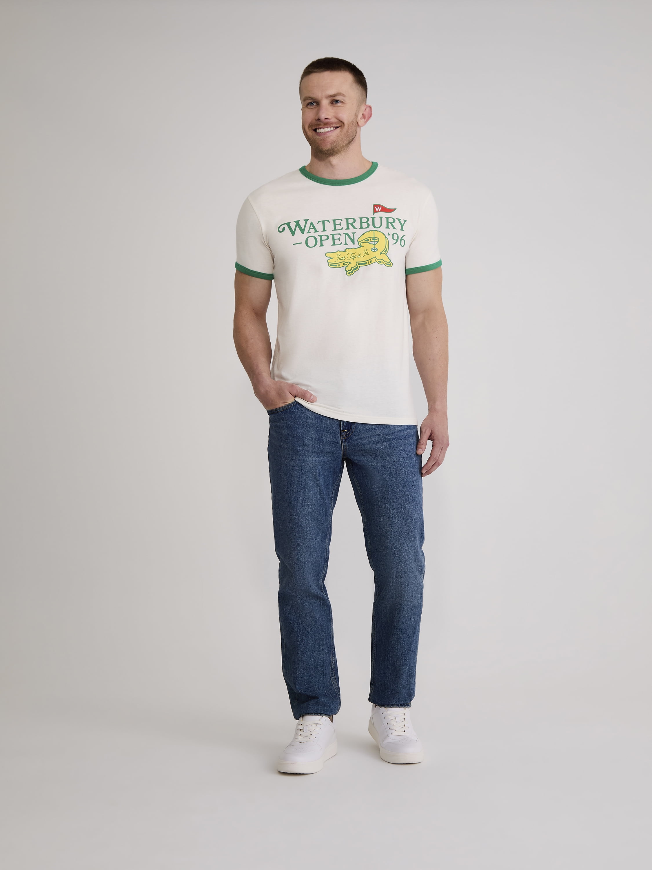 Happy Gilmore Men's & Big Men's Ringer Graphic Tee, Sizes S-3XL