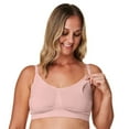 thumbnail image 3 of Bravado Designs Hands Free Pumping Bra & Nursing Bra 2-in-1 Seamless for Maternity & Breastfeeding, Soft Rose, Medium, 3 of 4