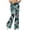 Style-1-Green, variant on Womens Butt Lift High Waisted Boootcut Yoga Pants Cute Graphic Print Stretchy Bell Bottom Trousers Vacation Clothes Orange M