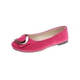 thumbnail image 1 of MAWCLOS Ballerines pour Femmes à Enfiler Chaussures Plates Confort Antidérapantes Chaussure Décontractée Bout Carré Escarpins de Soirée Prune Rouge 9, 1 of 5