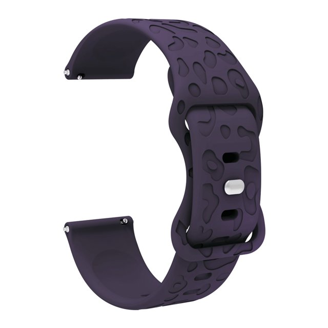 【20mm】 Sporty transpirable correa de reloj de silicona a prueba de sudor a prueba de agua y cómoda experiencia de uso compatible con Smartwatch