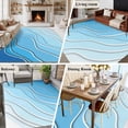 thumbnail image 6 of 5x8 Washable Area Rug, Blue Ombre Non-Slip Large Rectangle Rug for Living Room Dining Room, Abstract Sea Water Indoor Floor Mat for Home Decor, 6 of 9