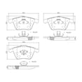 thumbnail image 2 of Balatas Ceramicas BREMBO 2008 al 2009 Mazda 2.3L L4 Delanteras, 2 of 5