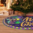 thumbnail image 5 of Mardi Gras Tree Skirt 48 Inches Carnival Tree Skirt Christmas Tree Decorations Xmas Tree Skirt Mat for Holiday Party Indoor Outdoor, 5 of 6