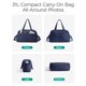 thumbnail image 5 of Bolso de viaje tipo duffel BAGSMART 31 L resistente al agua azul marino, 5 of 8