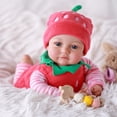 thumbnail image 1 of Disfraz Baby Doll BABESIDE de 15 pulgadas para niña, cuerpo suave, color fresa, 1 of 9
