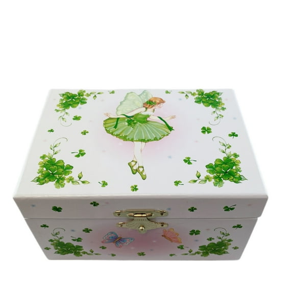Irish Fairy Jewelry Music Box-Wooden Material (Wood)