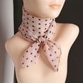 thumbnail image 4 of D-GROEE Women Dot Print Square Scarves Chiffon Kerchief Neck Scarf Neckerchief Headband, 4 of 7