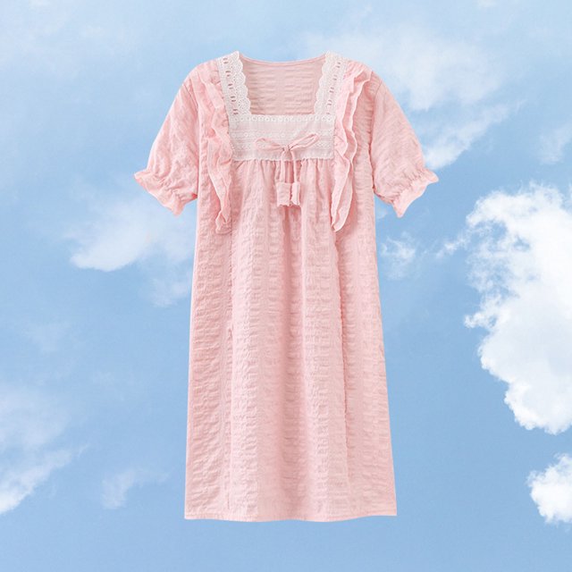 LOVZFMLL Toddler Kids Print Short Sleeve Stretchy Dress A Line Dress