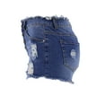 thumbnail image 5 of Women's Jean Shorts High Rise High Waisted Casual Summer Jeans Shorts With Holes In Tassels And Solid Stretch Jeans Shorts Pants Blue Trousers, 5 of 8