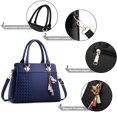 thumbnail image 3 of Bolso bandolera de cuero artificial para citas, adecuado para el trabajo y viajes, bolso de hombro de gran capacidad., 3 of 5