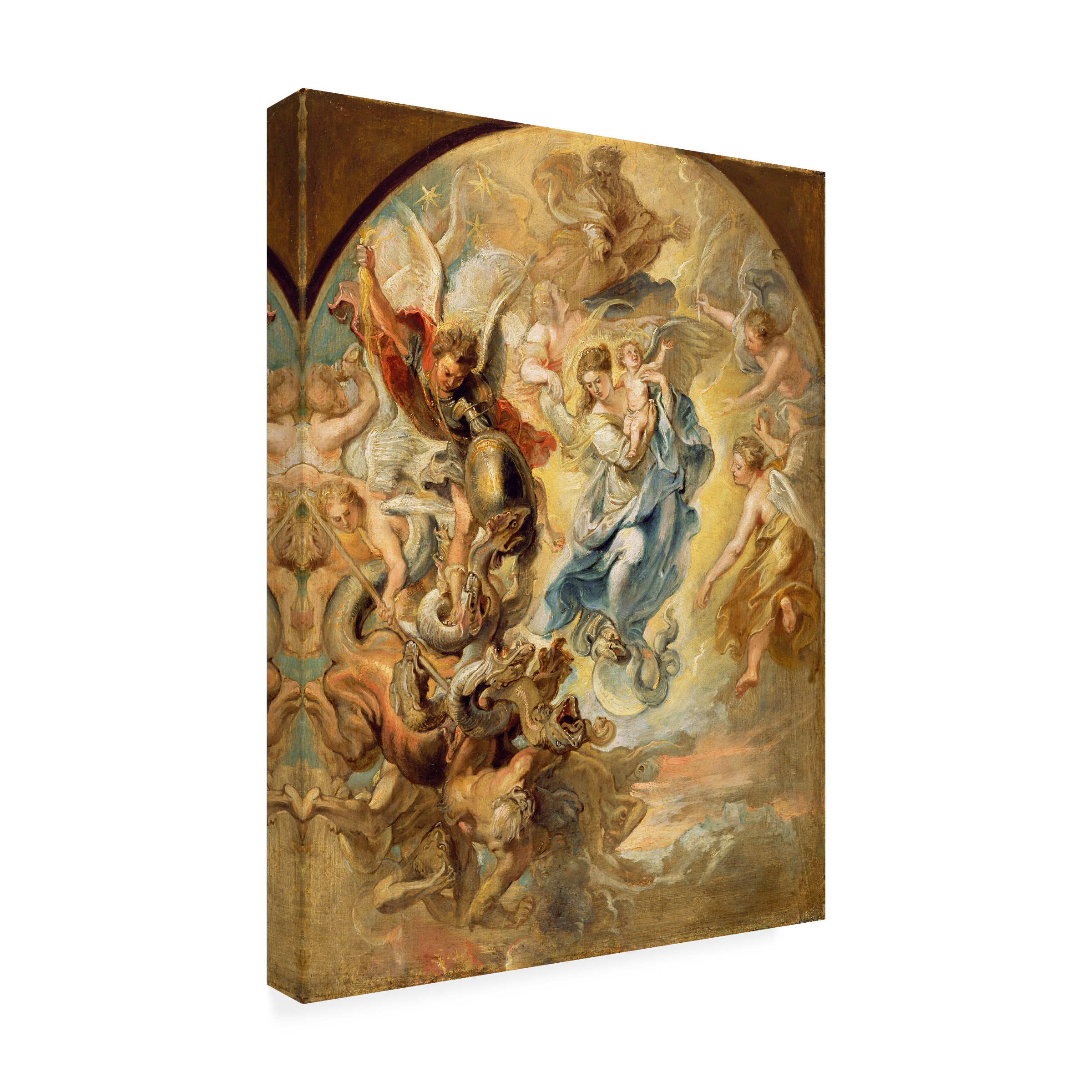 Peter Paul Rubens 'Virgin As Woman Of The Apocalypse' Canvas Art