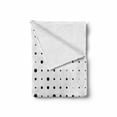 thumbnail image 2 of Abstract Soft Flannel Fleece Blanket, Pop Art Style Illustration with Big and Little Dots Minimalist Half Toned Pattern, Cozy Plush for Indoor and Outdoor Use, 50" x 60", Black White, by Ambesonne, 2 of 6