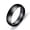 Black, variant on 316L Stainless Steel Band Rings Men's/Women's 6mm Blue/Gold/Black Ring Size 4-15