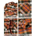 thumbnail image 4 of COOFANDY Men's Flannel Plaid Shirts Long Sleeve Casual Button Down Shirt with Pockets, 4 of 5