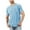Light Blue, variant on Men's Casual Solid Color Crew Neck Short Sleeve T-shirt with Pocket