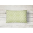 thumbnail image 2 of Carolines Treasures BB7493PW1216 Gemoetric Circles on Green Watercolor Canvas Fabric Decorative Pillow  12H x16W, 2 of 3