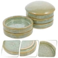 thumbnail image 3 of MasteelfCA 1 Set of Exquisite Ceramic Palette Multi-layer Stackable Pigment Plate Traditional Painting Ink Tray, 3 of 8
