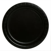 Way to Celebrate! Black Paper Dessert Plates, 7in, 70ct